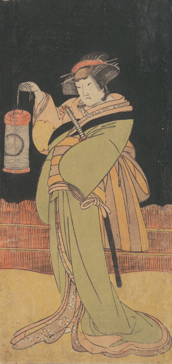 第二幅《山下金作》，作为一个站在夜晚的女人，约1779年。 作者 春庄