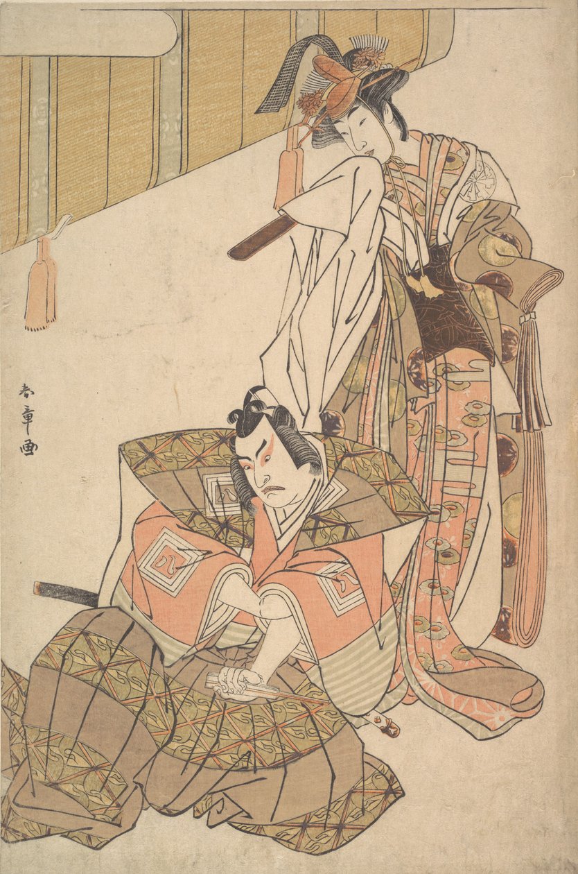 第三代市川耀三和美作德次郎，可能是1785年。 作者 春庄