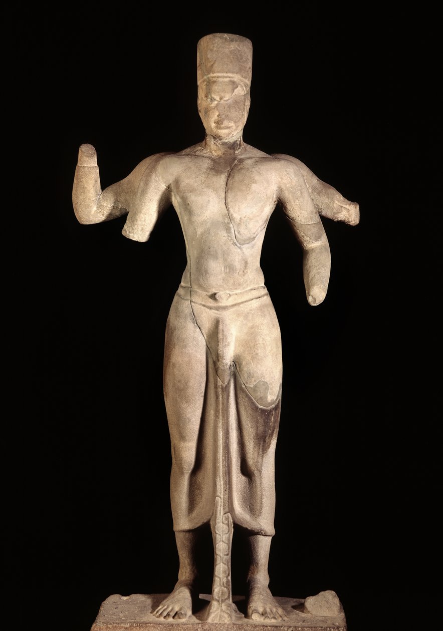来自Amphoe Takua Pa的着名Vishnu，8-9世纪 作者 连体学校