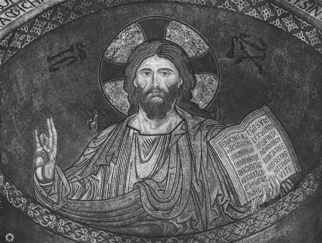 基督Pantocrator（马赛克） 作者 西西里学校