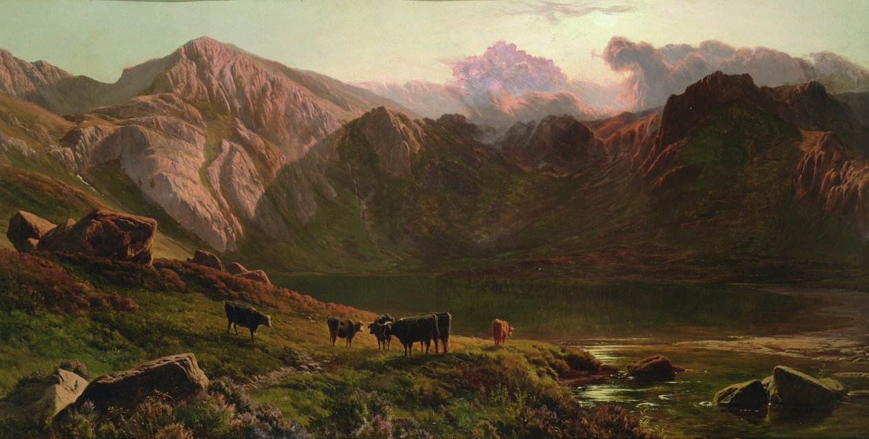 Llyn Idwal，北威尔士 作者 悉尼·理查德·珀西