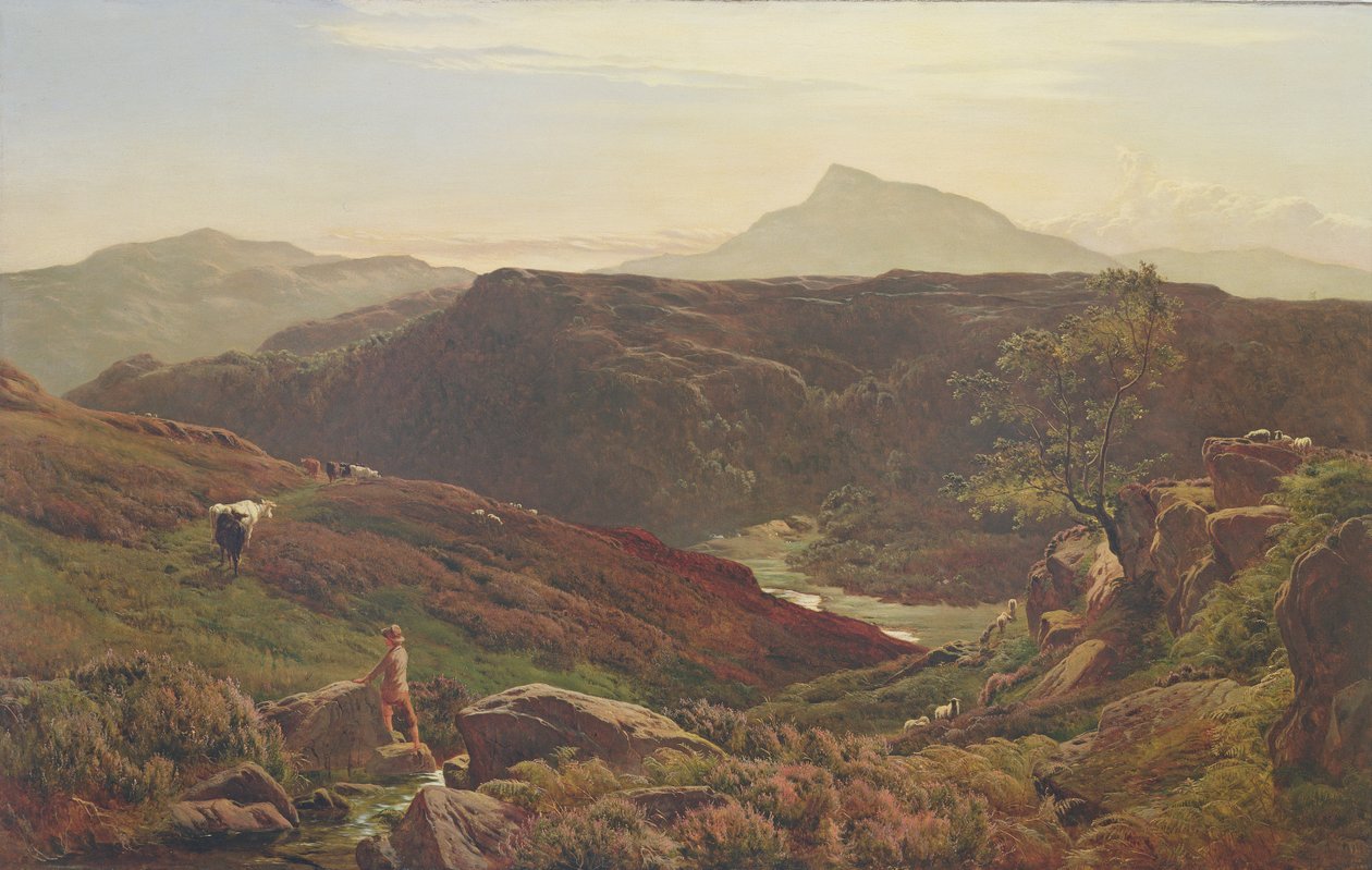 1867年Capel Curmon的Moel Siabod 作者 悉尼·理查德·珀西