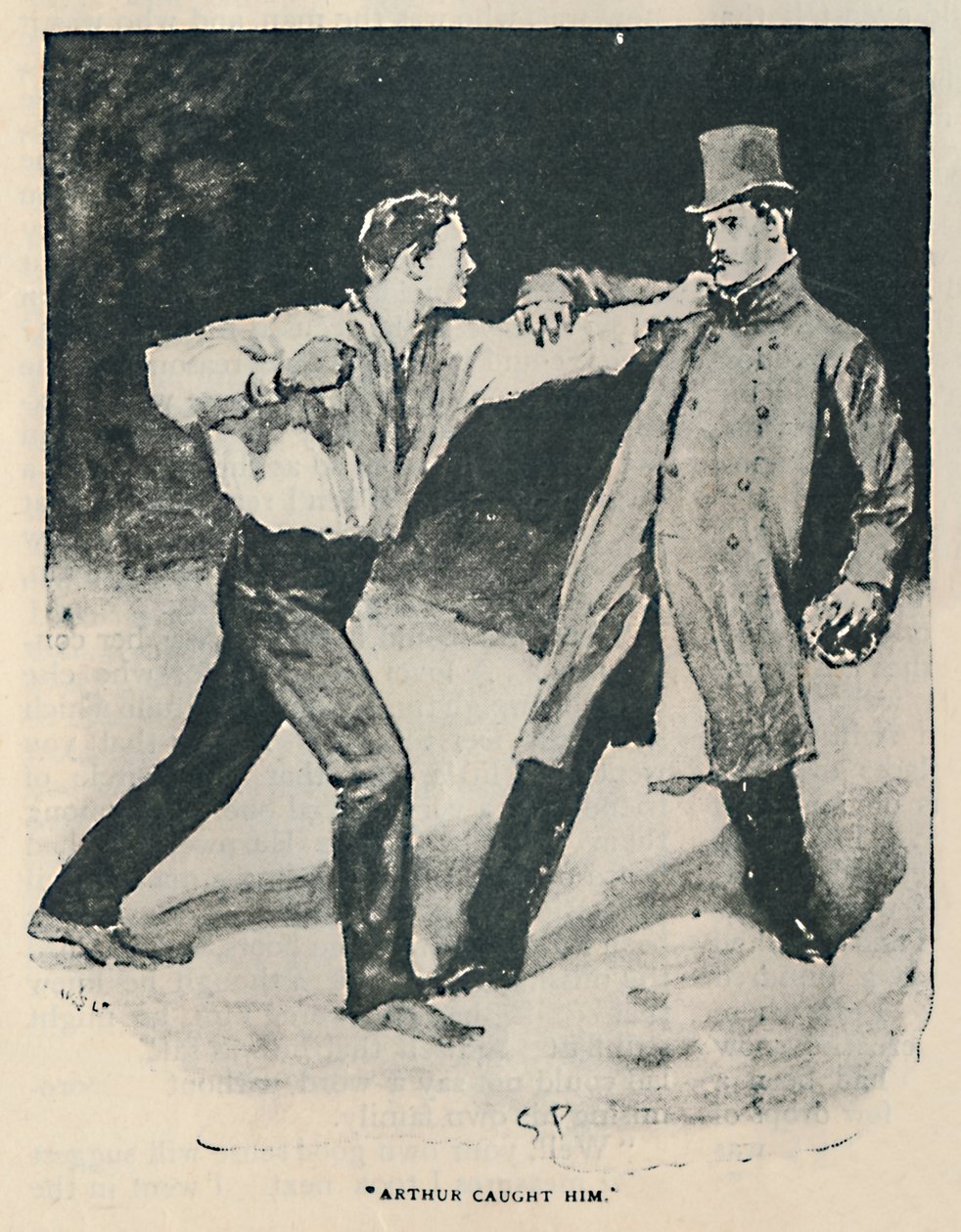 亚瑟抓到他，1892年 作者 悉尼佩吉特