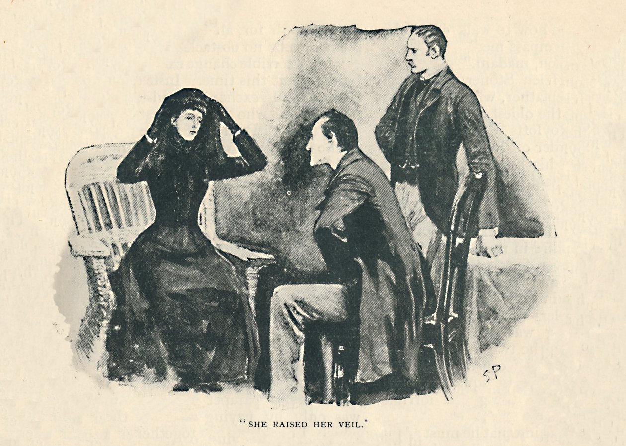 她抬起头纱，1892年 作者 悉尼佩吉特
