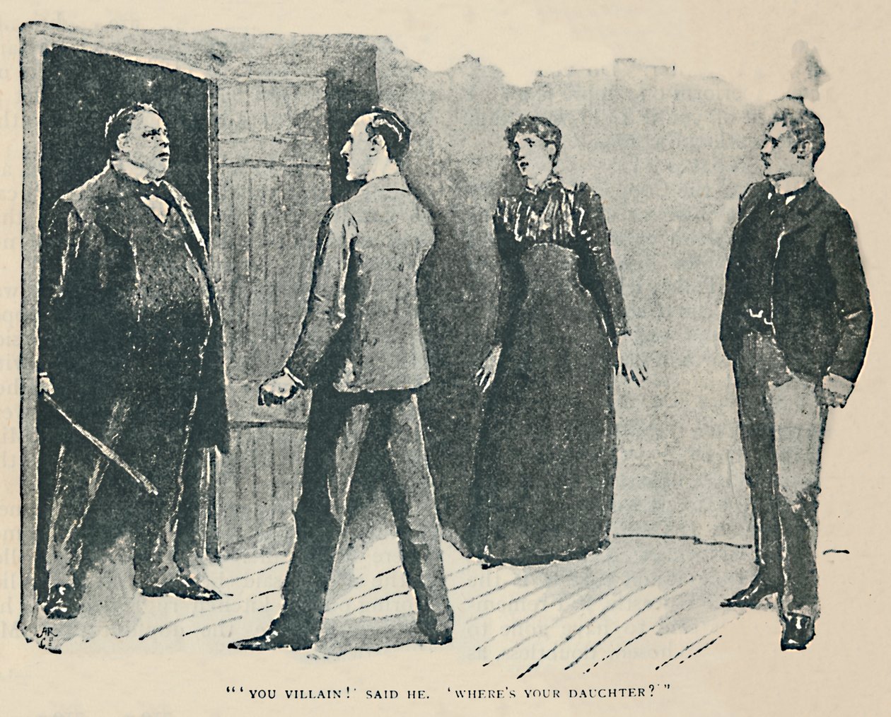 你这个小人！他说。我的女儿去哪儿，1892年 作者 悉尼佩吉特
