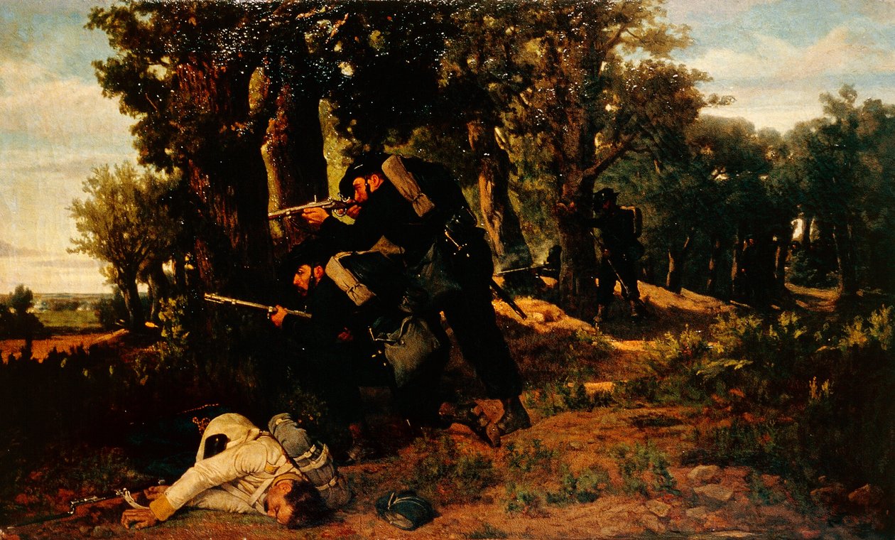 Bersaglieri（士兵）的伏击，作者Silvestro Lega（1826-1895）。 作者 西尔维斯特雷·莱加
