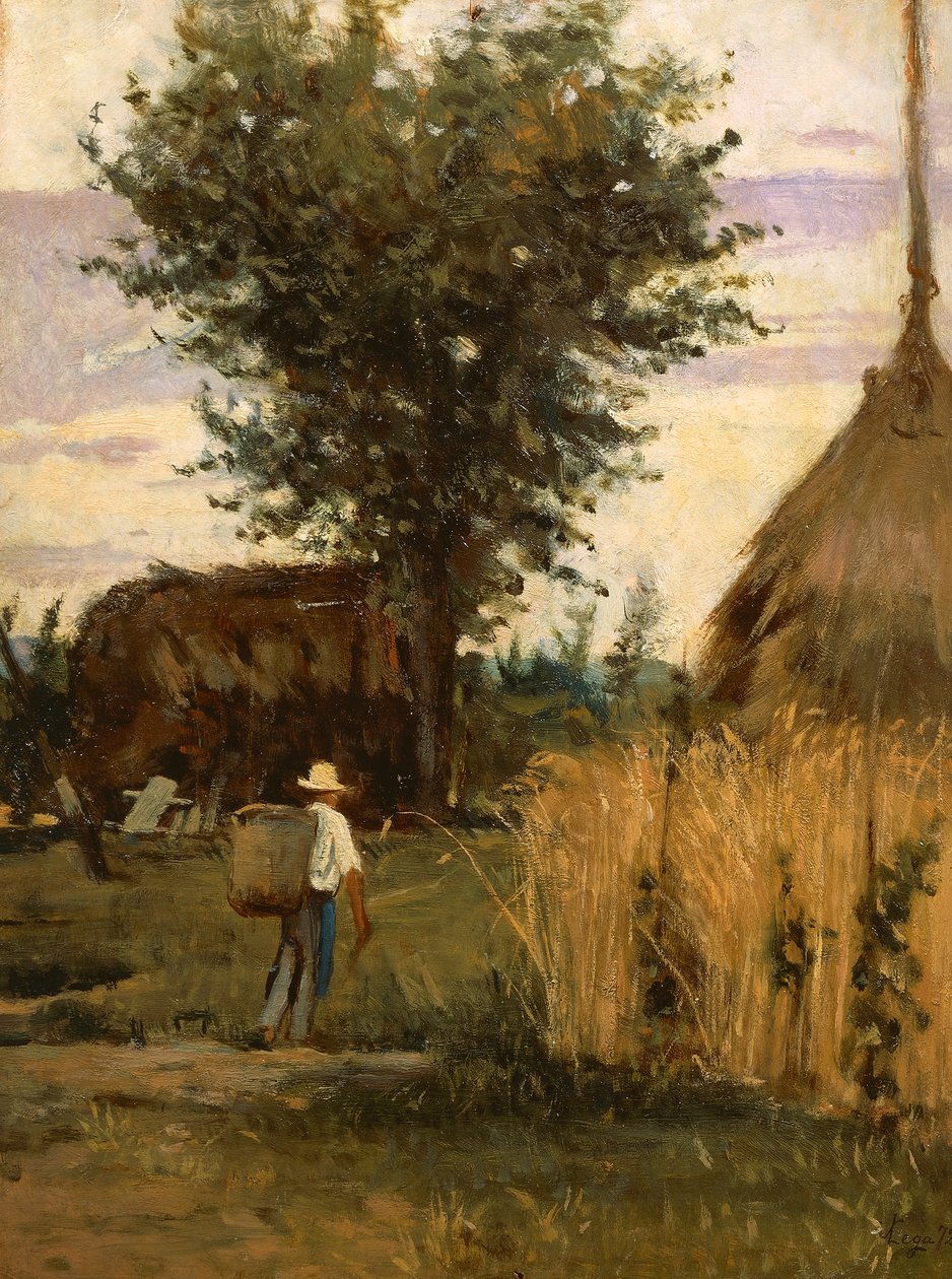 稗田》，作者：Silvestro Lega 作者 西尔维斯特雷·莱加