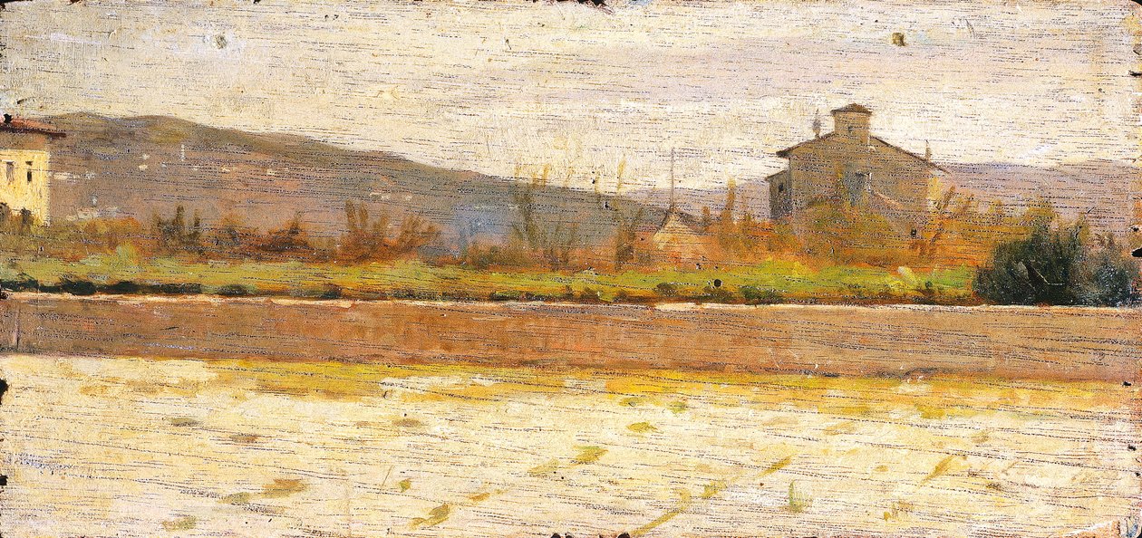 莫迪利亚纳的风景，作者是西尔维斯特罗-莱加（1826-1895）。 作者 西尔维斯特雷·莱加
