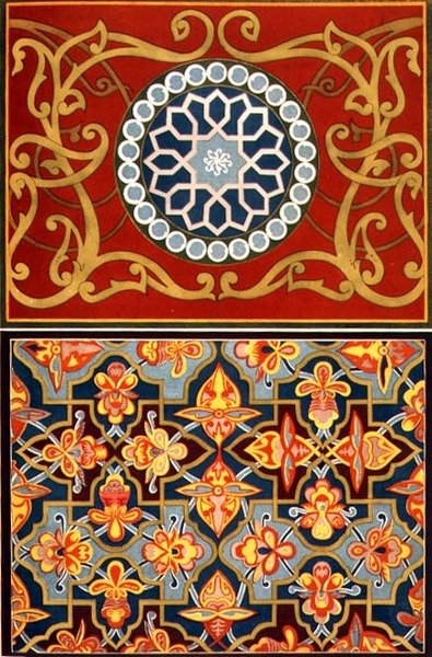 装饰细节来自《中亚艺术》，出版。1879-83 作者 西马科夫 N.