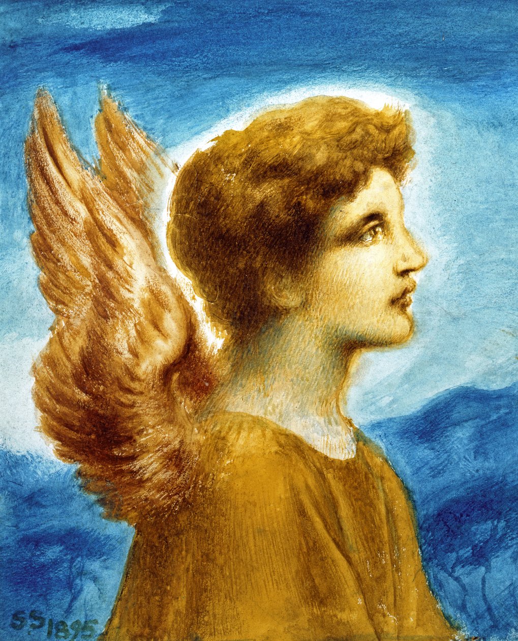 天使男孩，1895年 作者 西蒙·所罗门