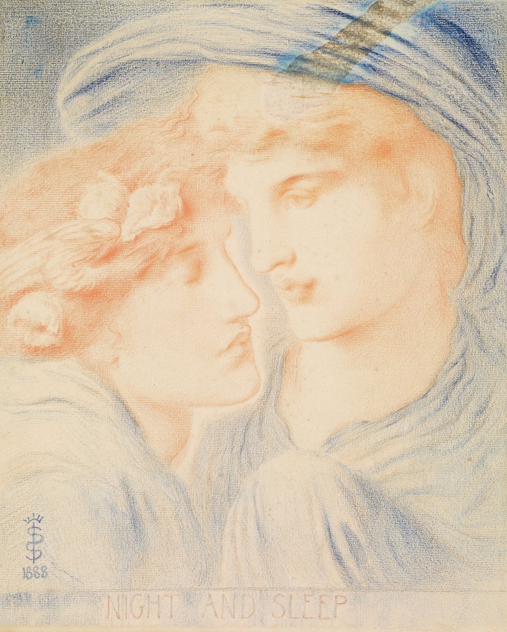 夜与眠，1888年 作者 西蒙·所罗门