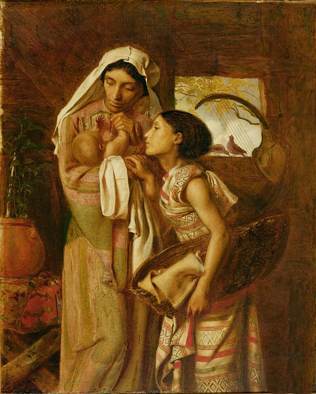 摩西之母，c.1860（布面油画） 作者 西蒙·所罗门