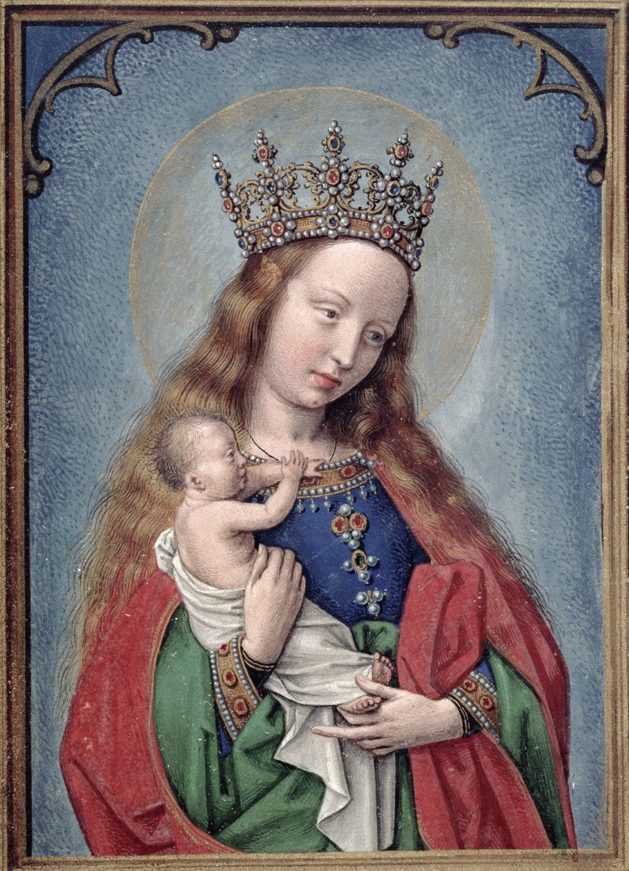 W.99 fol.44v Virgin and Child，c.1530 作者 西蒙·贝宁