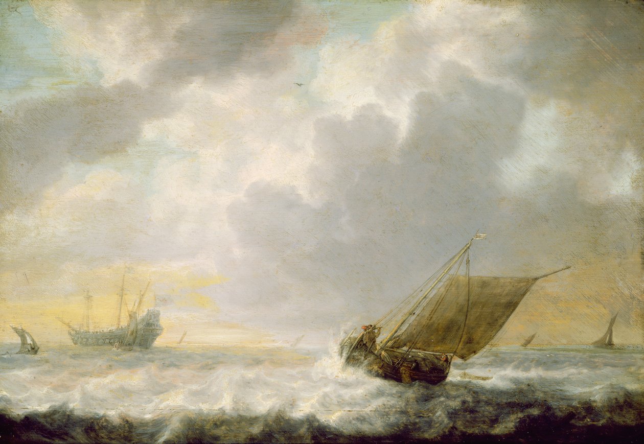 海景，c.1650 作者 西蒙·德·弗利格