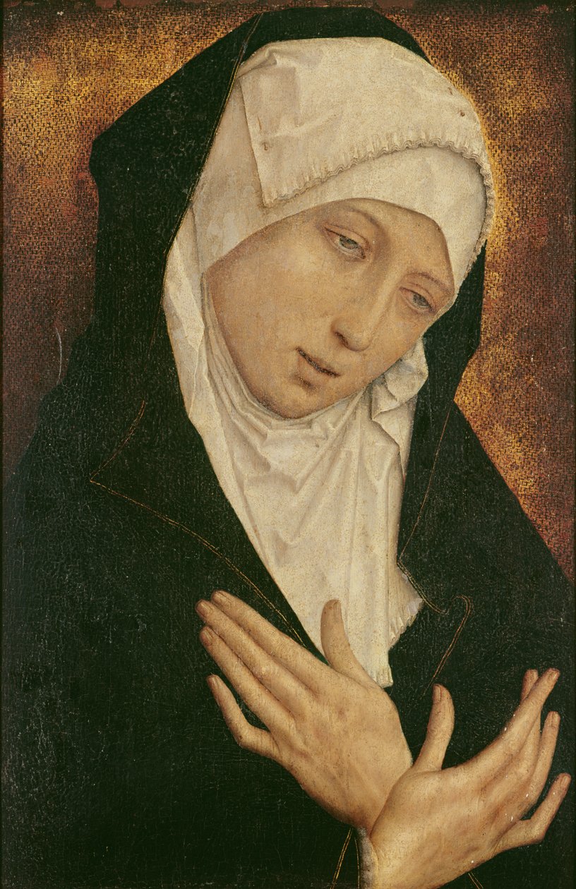 悲伤的圣母，c.1460 作者 西蒙·马里翁（Simon Marmion）