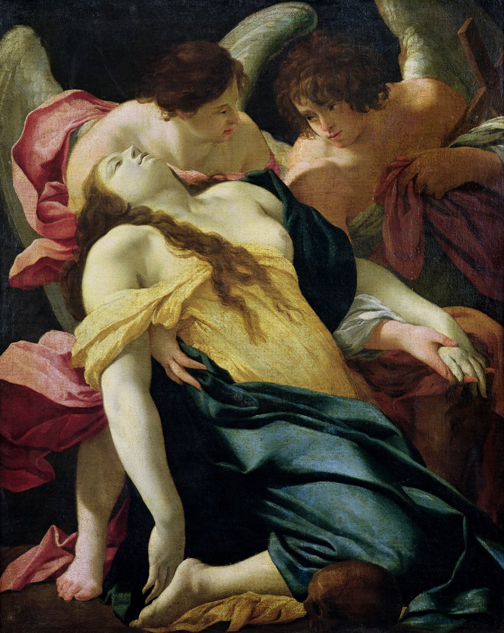 Mary Magdalene由天使携带 作者 西蒙·沃特