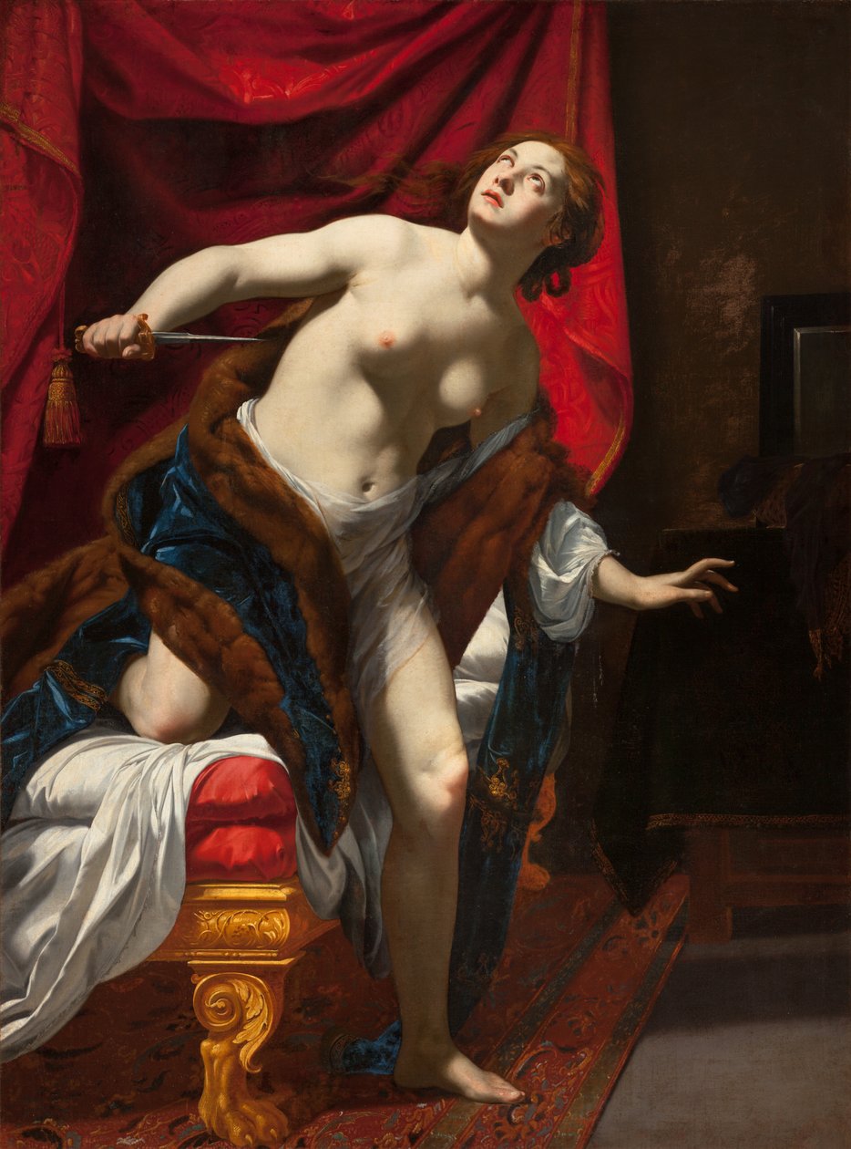 Lucrece的自杀，c.1625 作者 西蒙·沃特