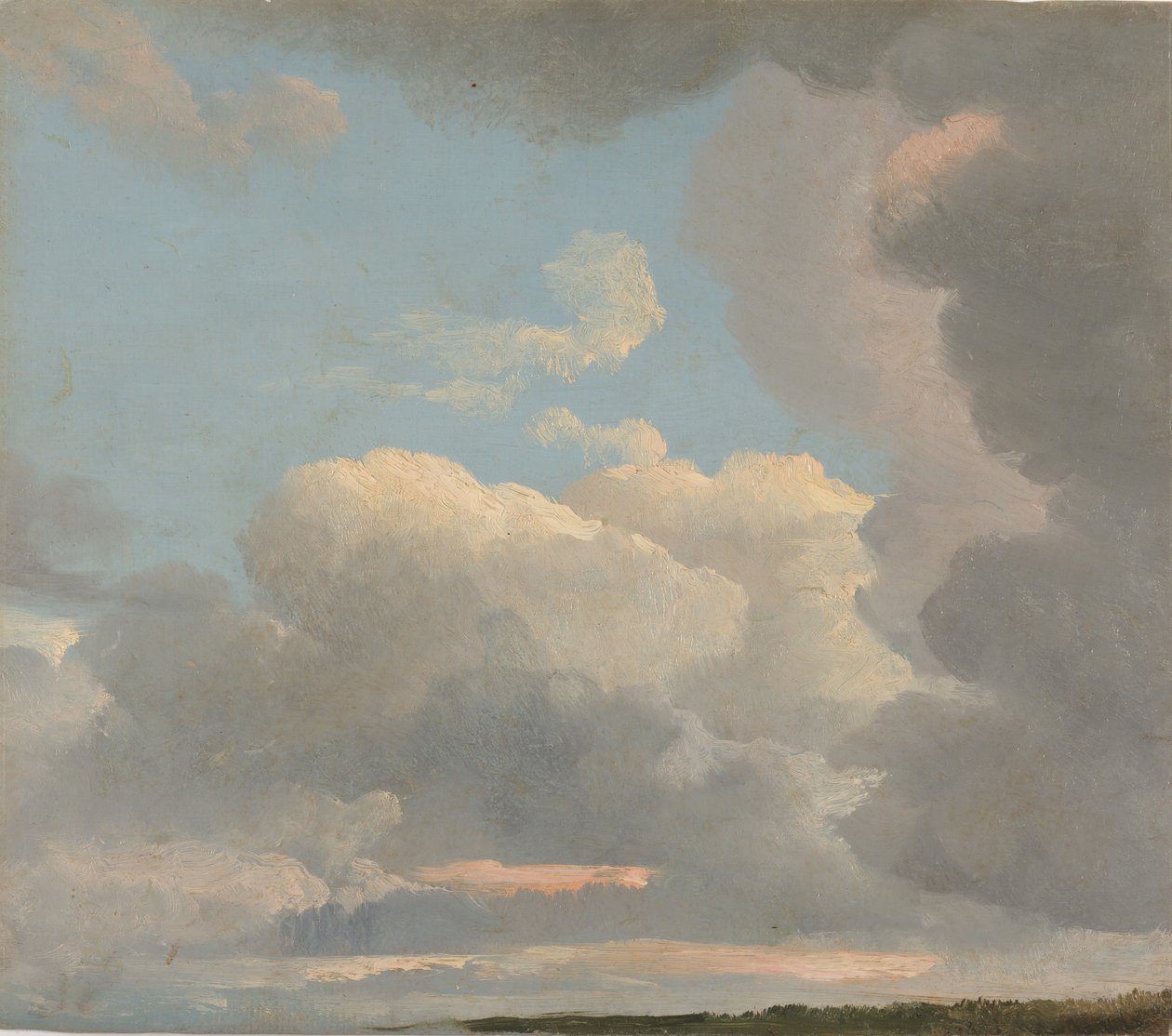 云端研究傍晚，ca。 1786-1806。 作者 西蒙·亚历山大·克莱门特·丹尼斯