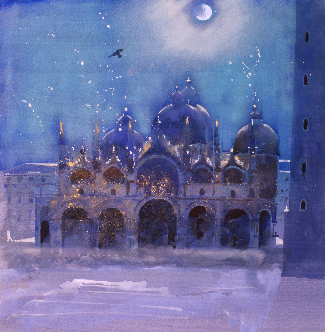 会后，2006 年（纸上水彩画） 作者 西蒙·弗莱彻