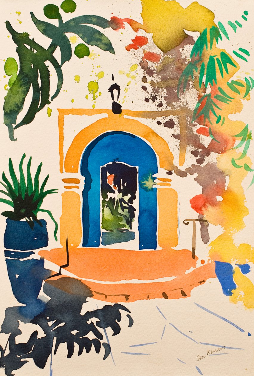 达尔-凯纳沃，2016 年（水彩画） 作者 西蒙·弗莱彻
