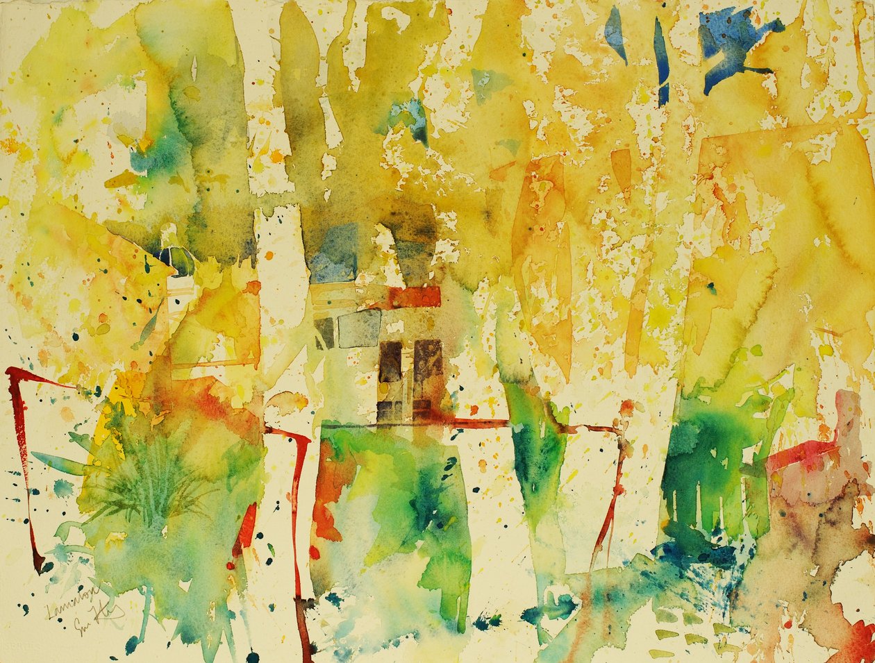 拉马鲁，2006 年（水彩画） 作者 西蒙·弗莱彻