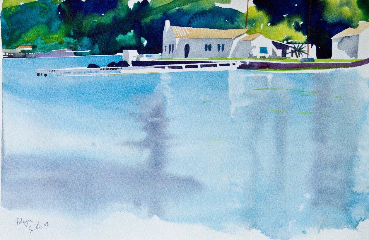 佩拉吉亚》，2008 年（水彩画） 作者 西蒙·弗莱彻