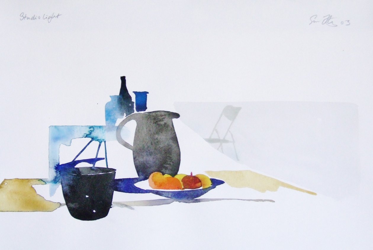工作室光线，2003 年（水彩画） 作者 西蒙·弗莱彻