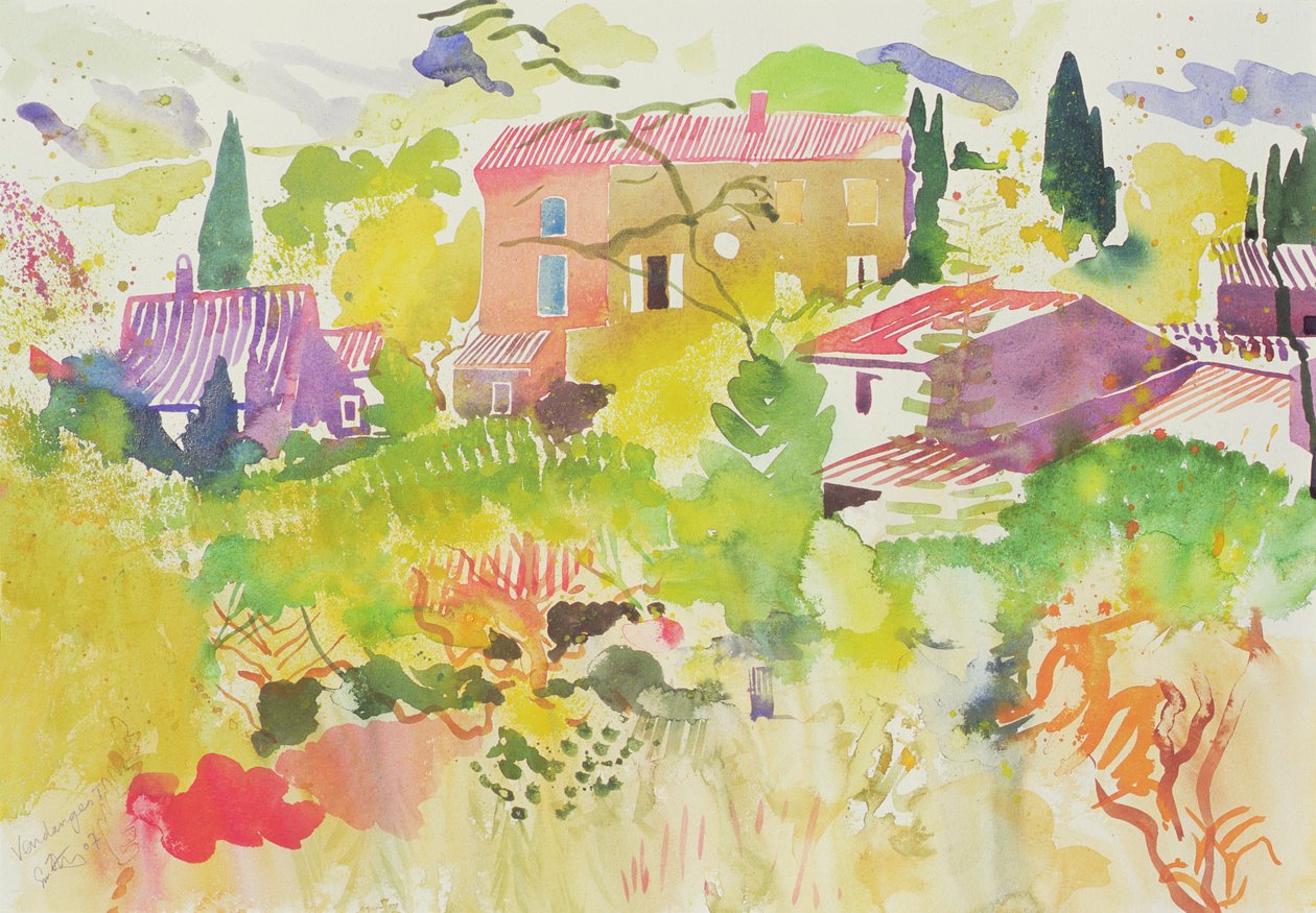 旺当厄斯 I》，2007 年（水彩画） 作者 西蒙·弗莱彻