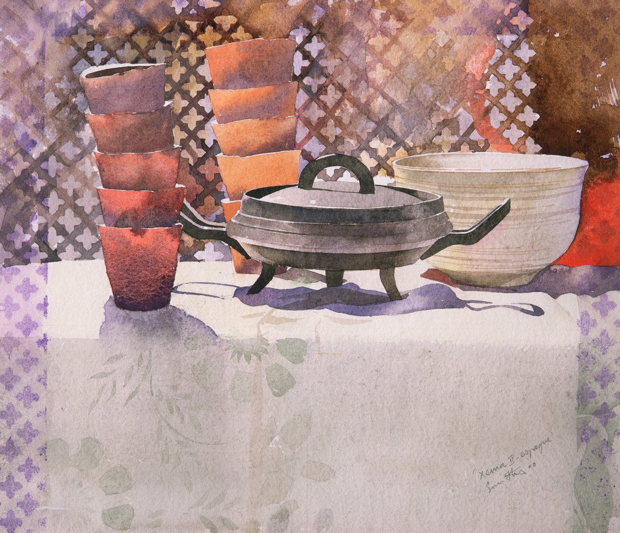 Xema Espagne，2000 年（水彩画） 作者 西蒙·弗莱彻