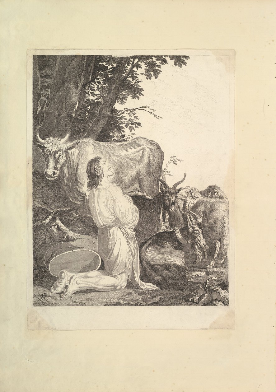 浪子儿子霍顿画廊，1781年。 作者 西蒙·弗朗索瓦·拉韦内特