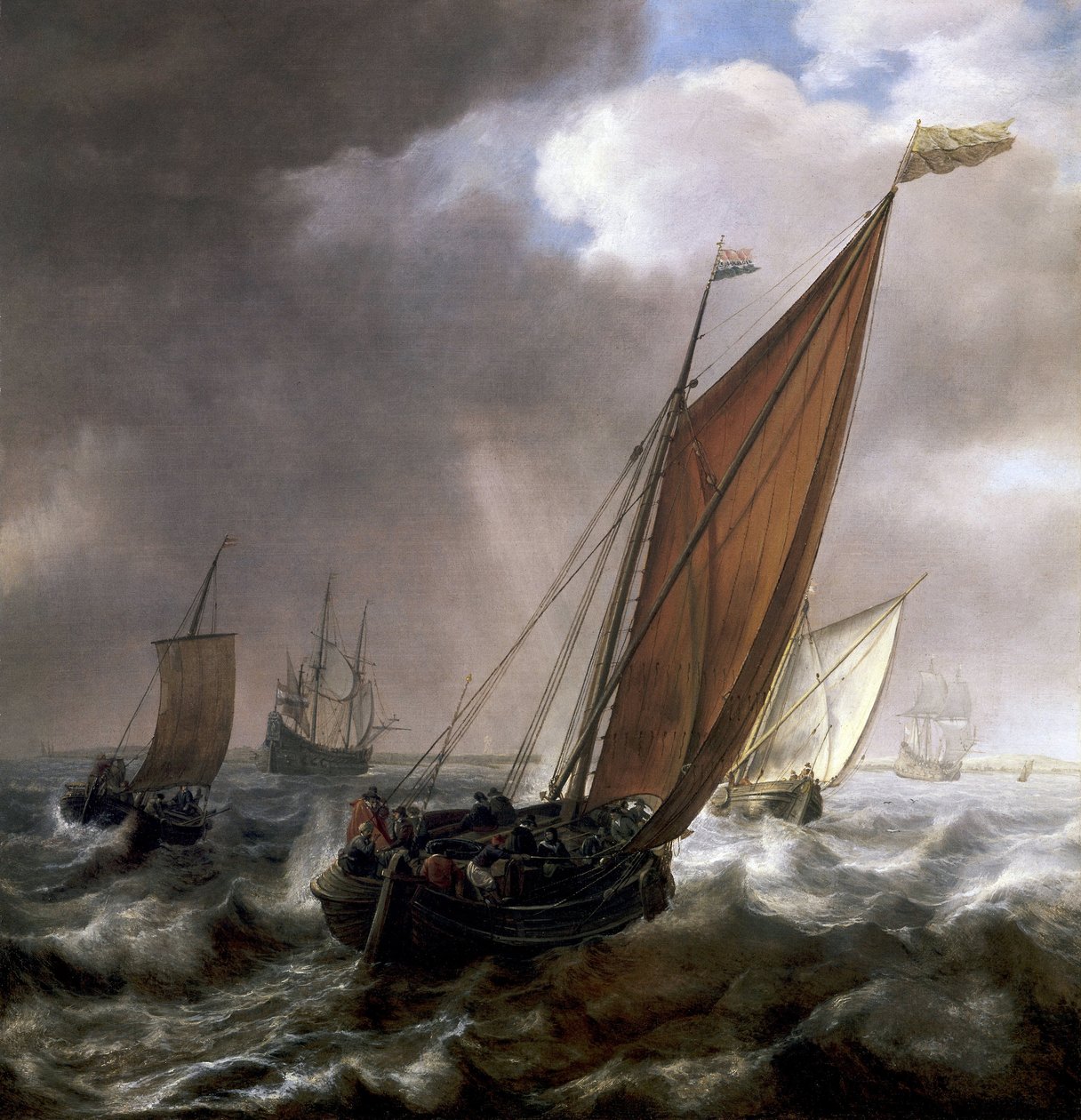 荷兰小型运输船 作者 西蒙·雅各布斯（Simon Jacobsz）。弗利格