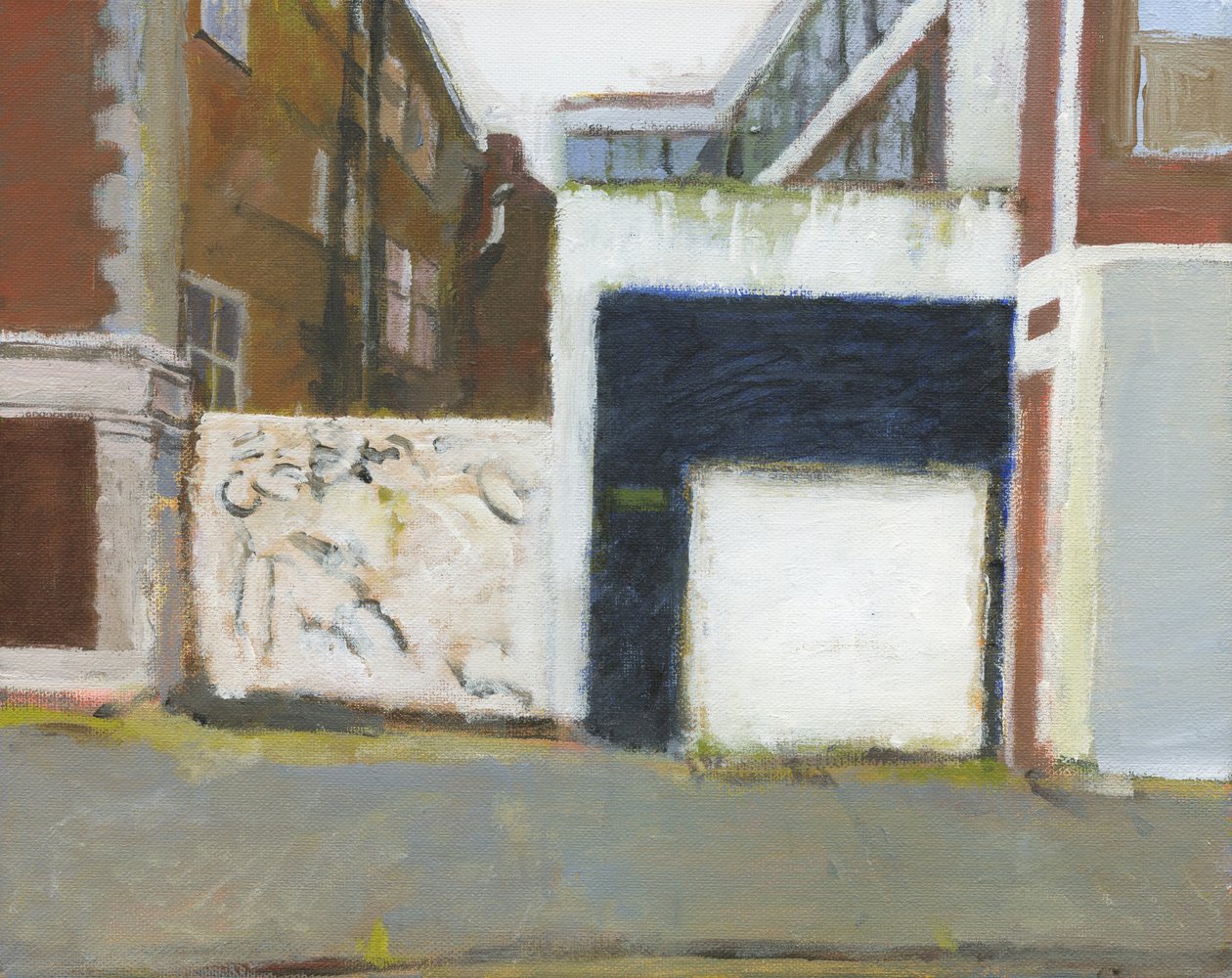 街景，2024 年（丙烯酸画布） 作者 西蒙·内维尔