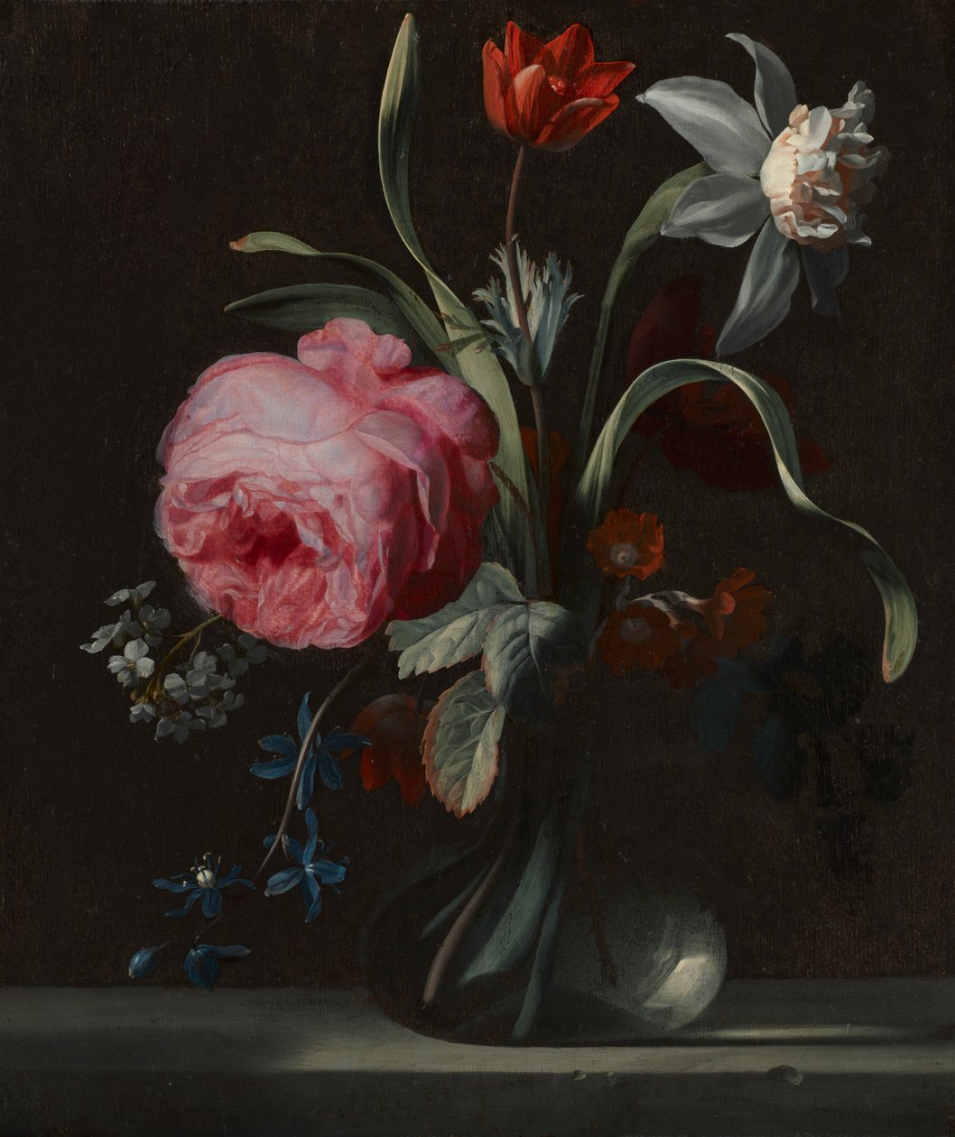 花瓶里的花，约1669年。 作者 西蒙·维尔斯特