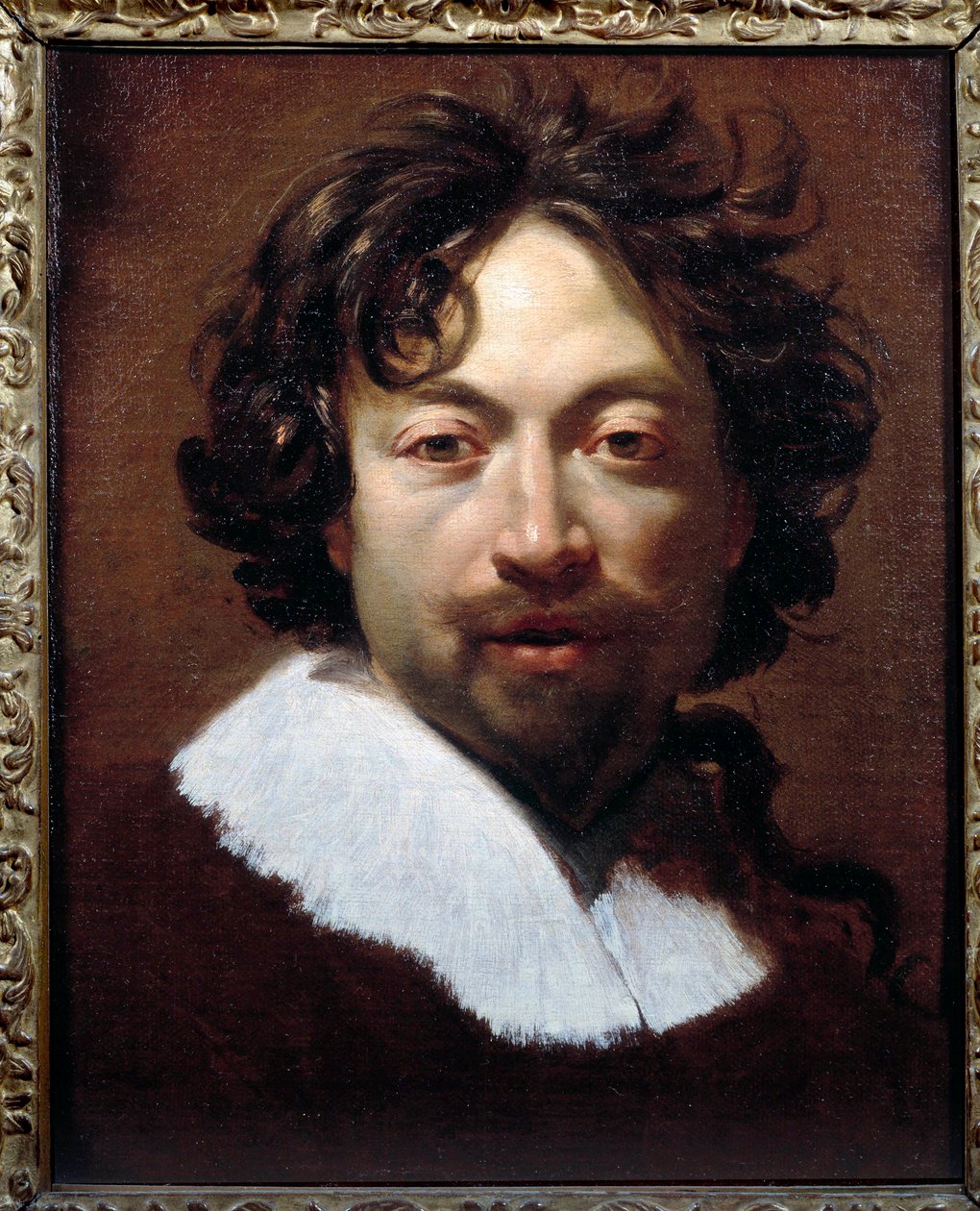 Simon Vouet（1590-1649）的自画像，约1626-1627，45x36厘米，里昂，艺术博物馆 作者 西蒙·沃特