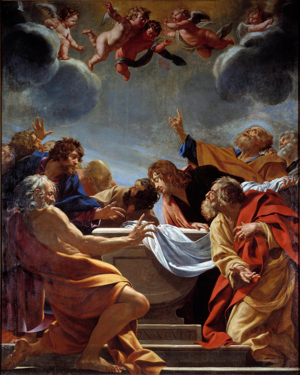 处女墓的 Apotres 绘画 Simon Vouet (1590-1649) 17 世纪巴黎，香榭丽舍圣母院 作者 西蒙·沃特