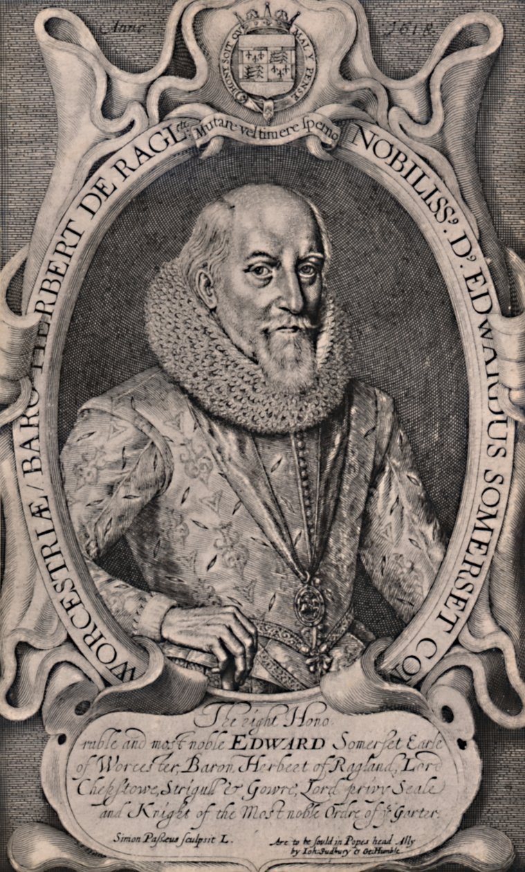 爱德华·萨默塞特（Edward Somerset），伍斯特第4伯爵，英国朝臣，c1618 1894年 作者 西蒙·德·帕斯