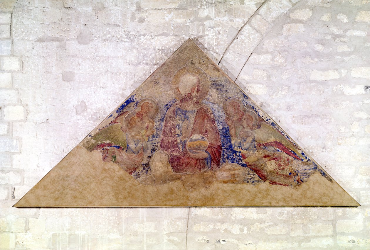 描绘救主祝福的鼓室，1341年（另见195590） 作者 西蒙娜·马提尼
