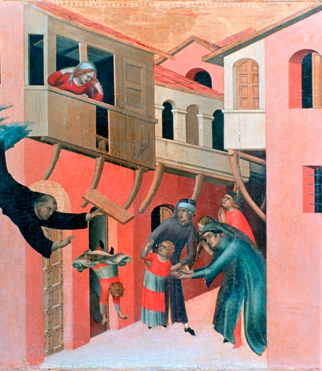 有福的Agostino Novello祭坛画，细节，1324年 作者 西蒙娜·马提尼