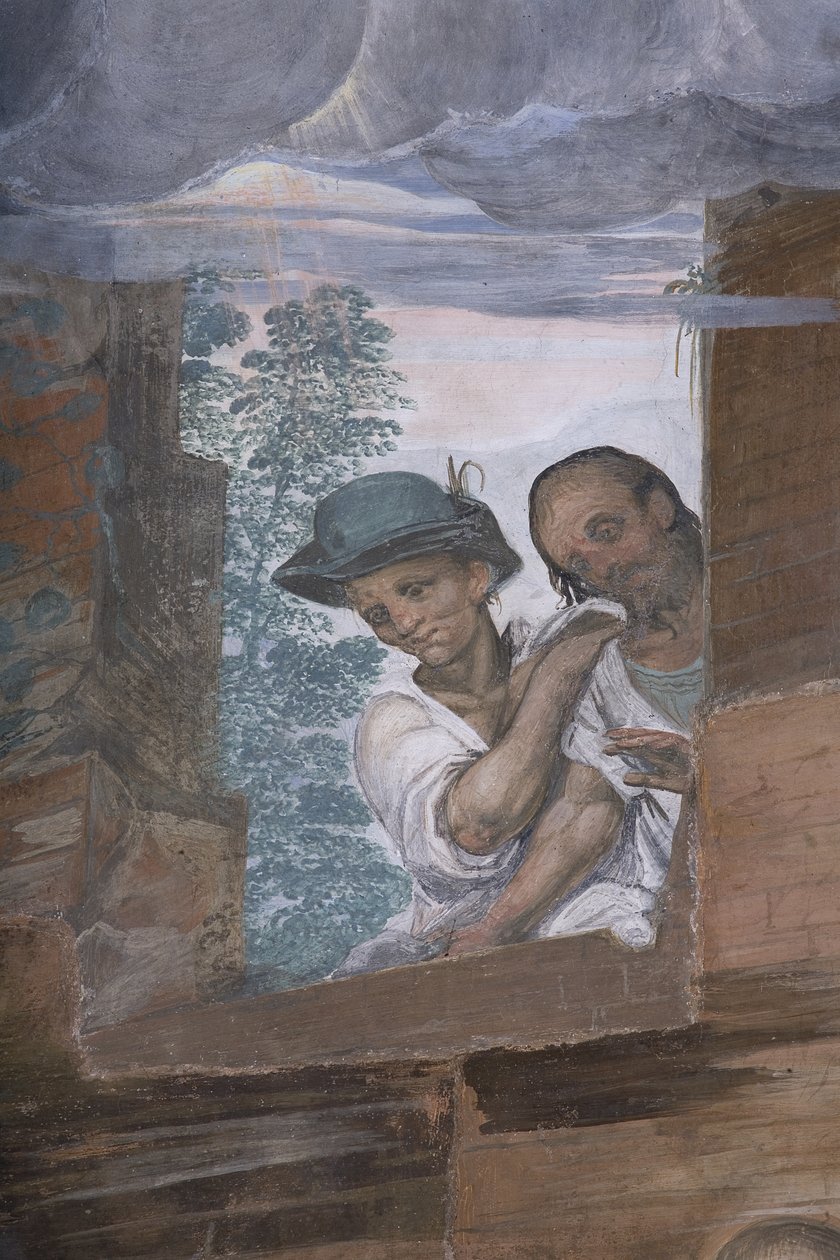 对牧羊人的崇拜，1578-82（详情3497111） 作者 西蒙妮·韦尼齐亚诺·彼得扎诺