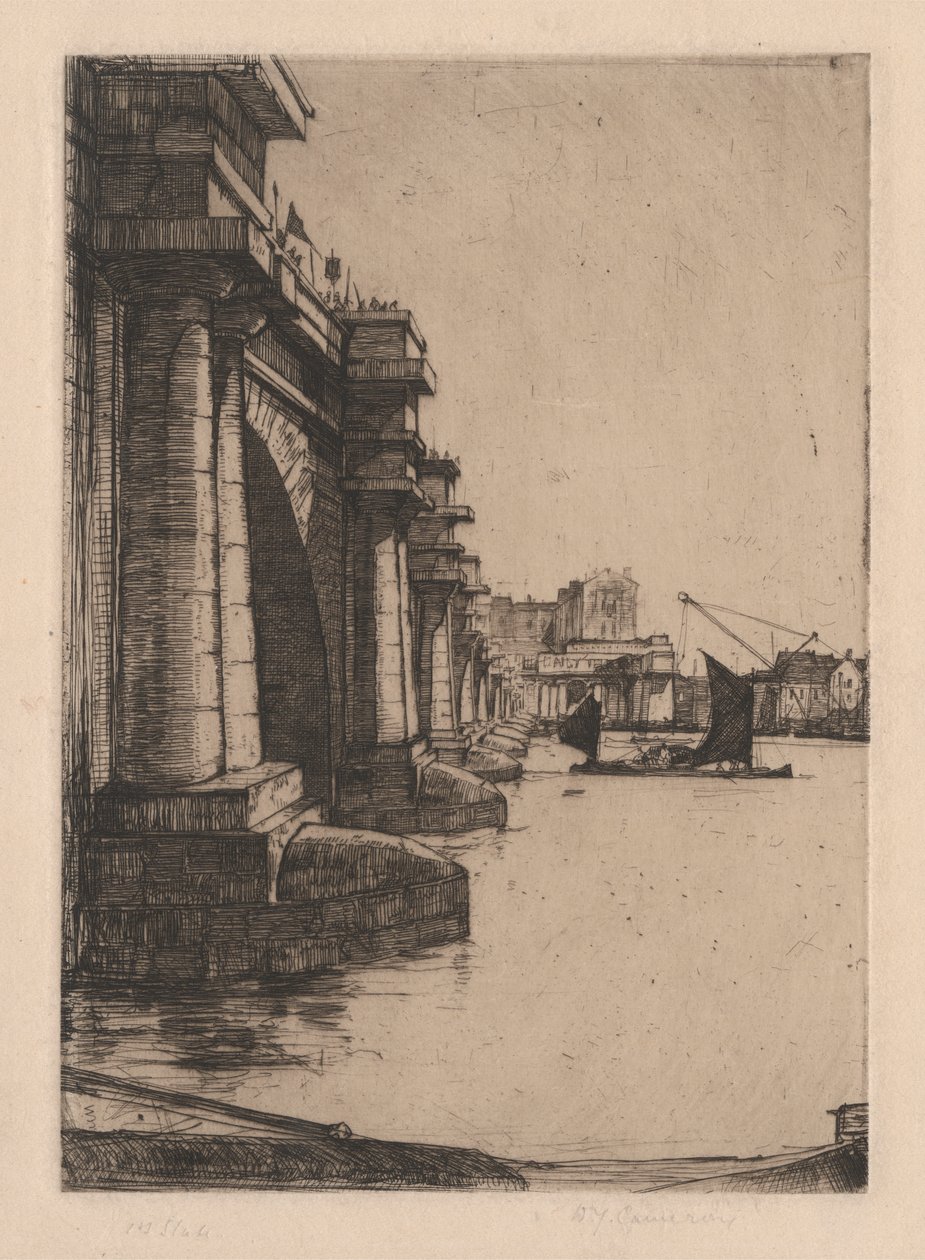 R.296.Waterloo Bridge, No. 作者 戴维·扬·卡梅伦爵士