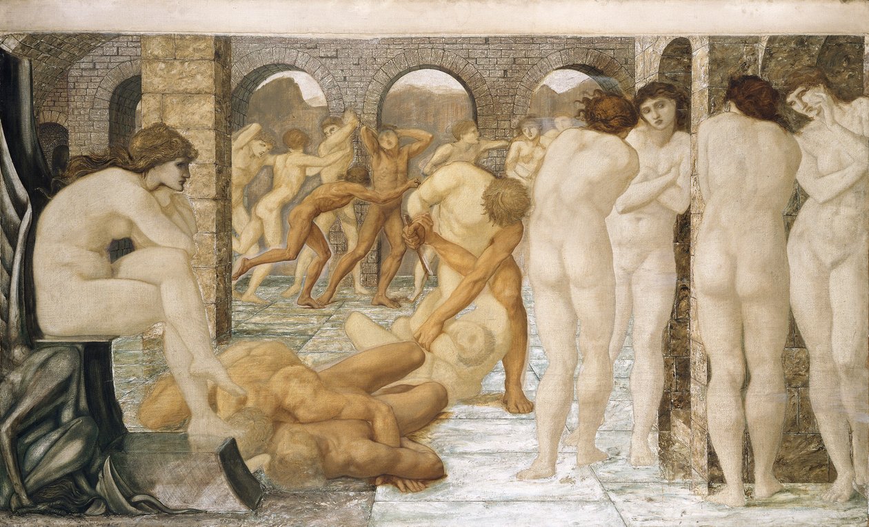 Venus Discordia"，约1850-1900年。 作者 爱德华·科利·伯恩·琼斯爵士