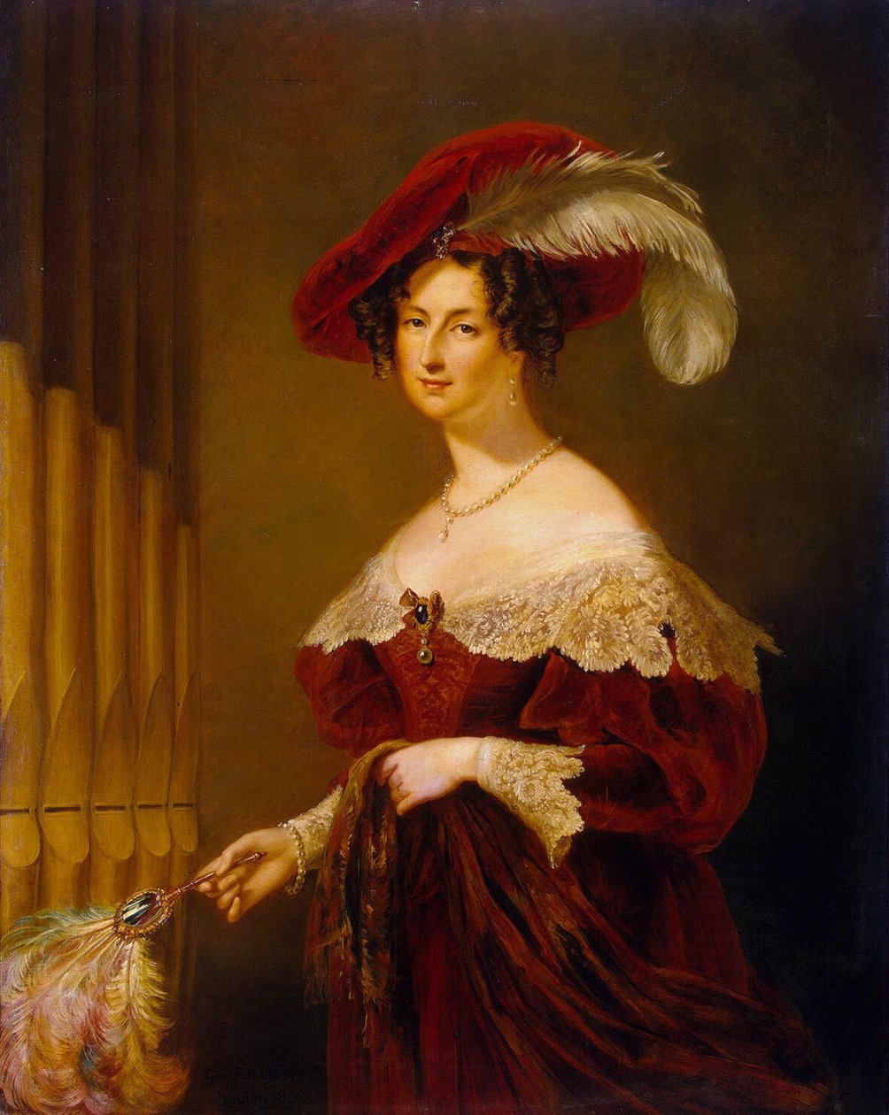 叶利扎维塔-克萨瓦里耶夫娜-沃隆佐娃伯爵夫人的肖像 1792-1880，1832年 作者 乔治·海特爵士