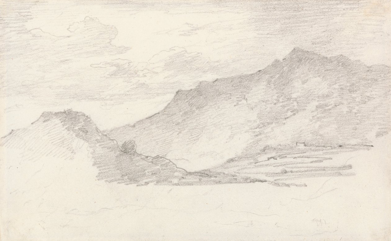 山素描 作者 George Howland Beaumont 爵士第七世男爵