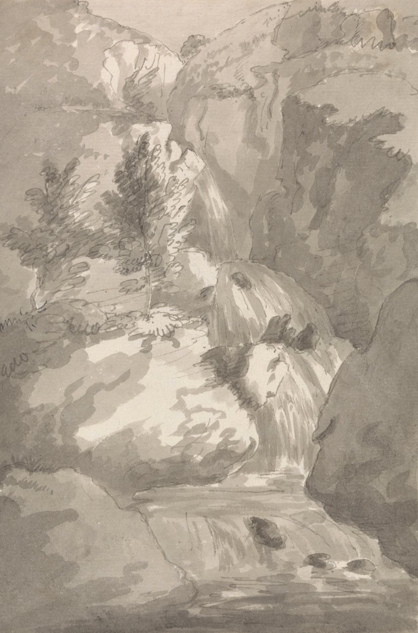Legburthwaite 的部分大脑填充 作者 George Howland Beaumont 爵士第七世男爵