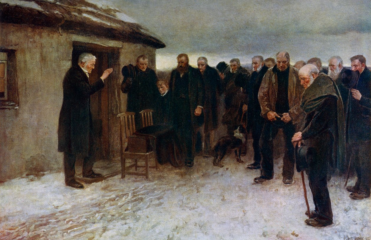 高地葬礼，1882年，1912年。 作者 詹姆斯·古思里