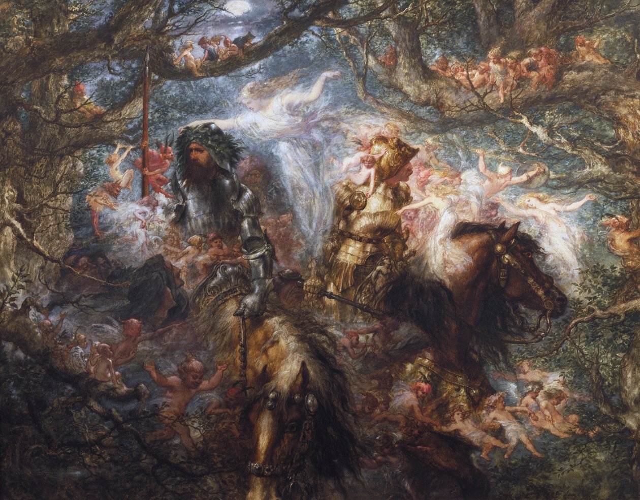 魔法森林》，1886年。                                             作者 约翰·吉尔伯特爵士