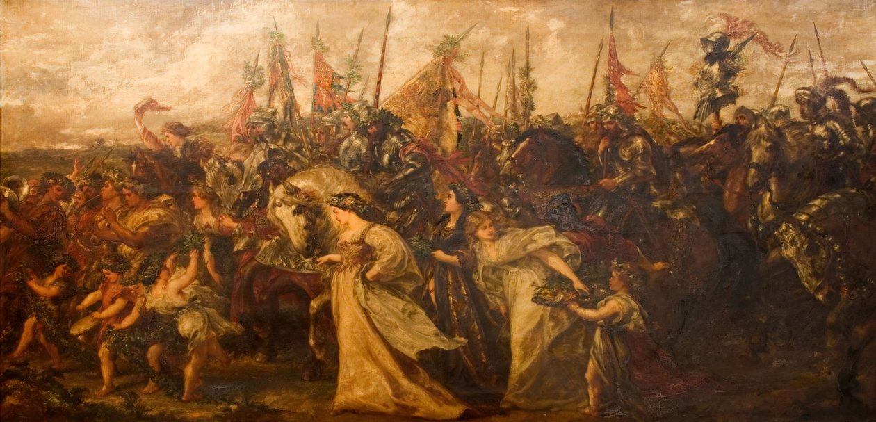 胜利者的回归，1878-1879。 作者 约翰·吉尔伯特爵士