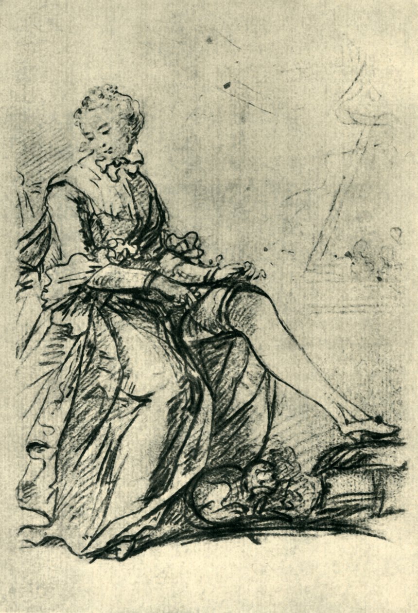 1943年中后期，穿长筒袜的女人。 作者 约书亚·雷诺兹（Joshua Reynolds）