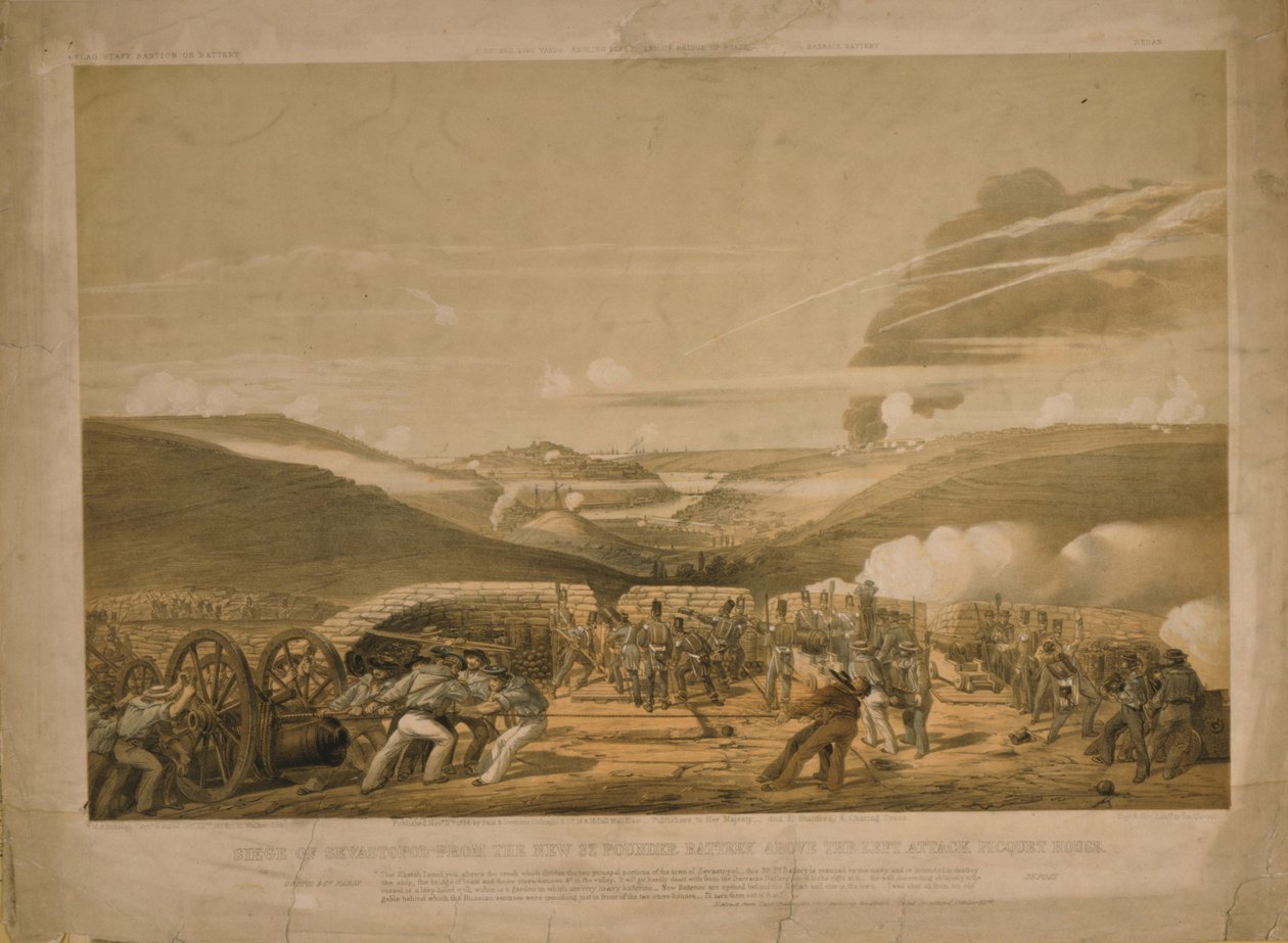 塞瓦斯托波尔的围攻，1854年 作者 迈克尔·安东尼·斯拉普内尔·比杜尔夫爵士