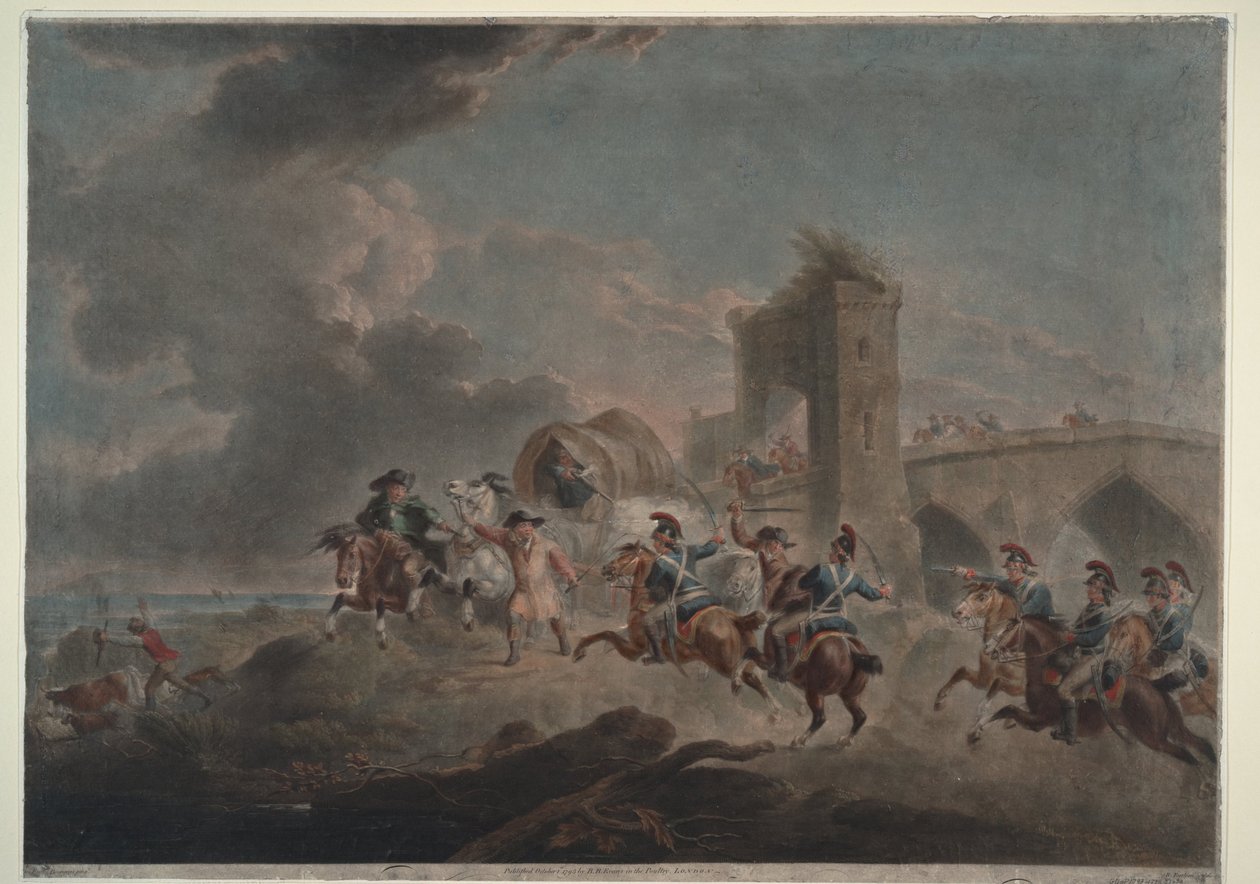 1795-1798年，走私者遭到袭击 作者 彼得·弗朗西斯·布尔乔瓦爵士